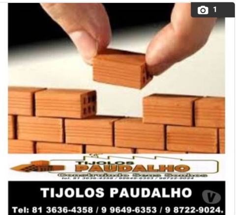 Tijolos para o Fragoso Olinda PE 3636-4358